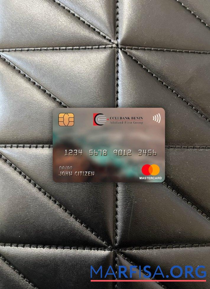 Downloadable Equatorial Guinea CCEI bank master card photolook front download for verification